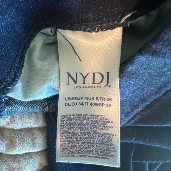 NYDJ Alina Pull On Women's Ankle & Jeans - Dark Blue Size 4 - Picture 6 of 8